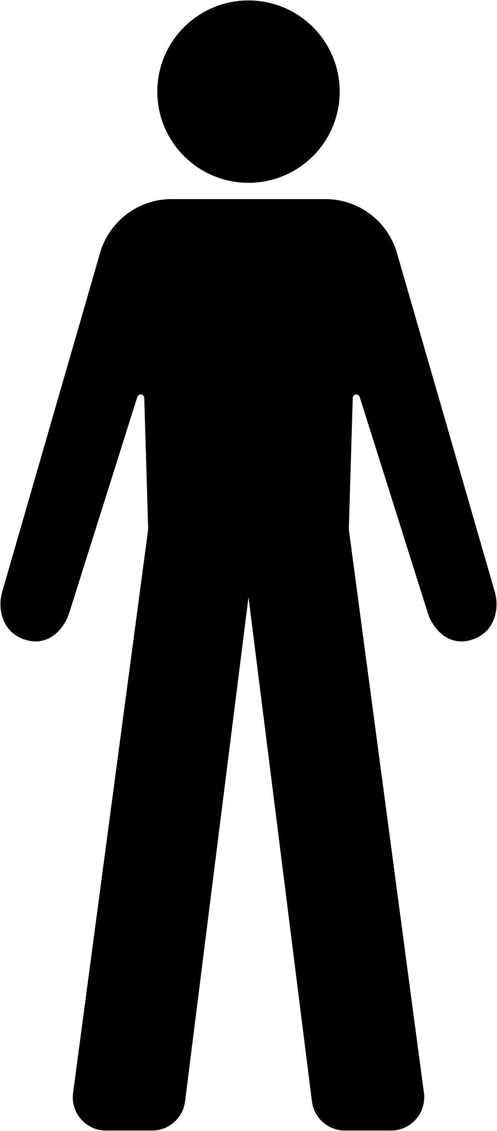 Clipart - Silueta Hombre Baño Png (986x2244)