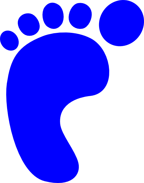 Blur Clipart Pawprint - Footprint Clipart (468x596)