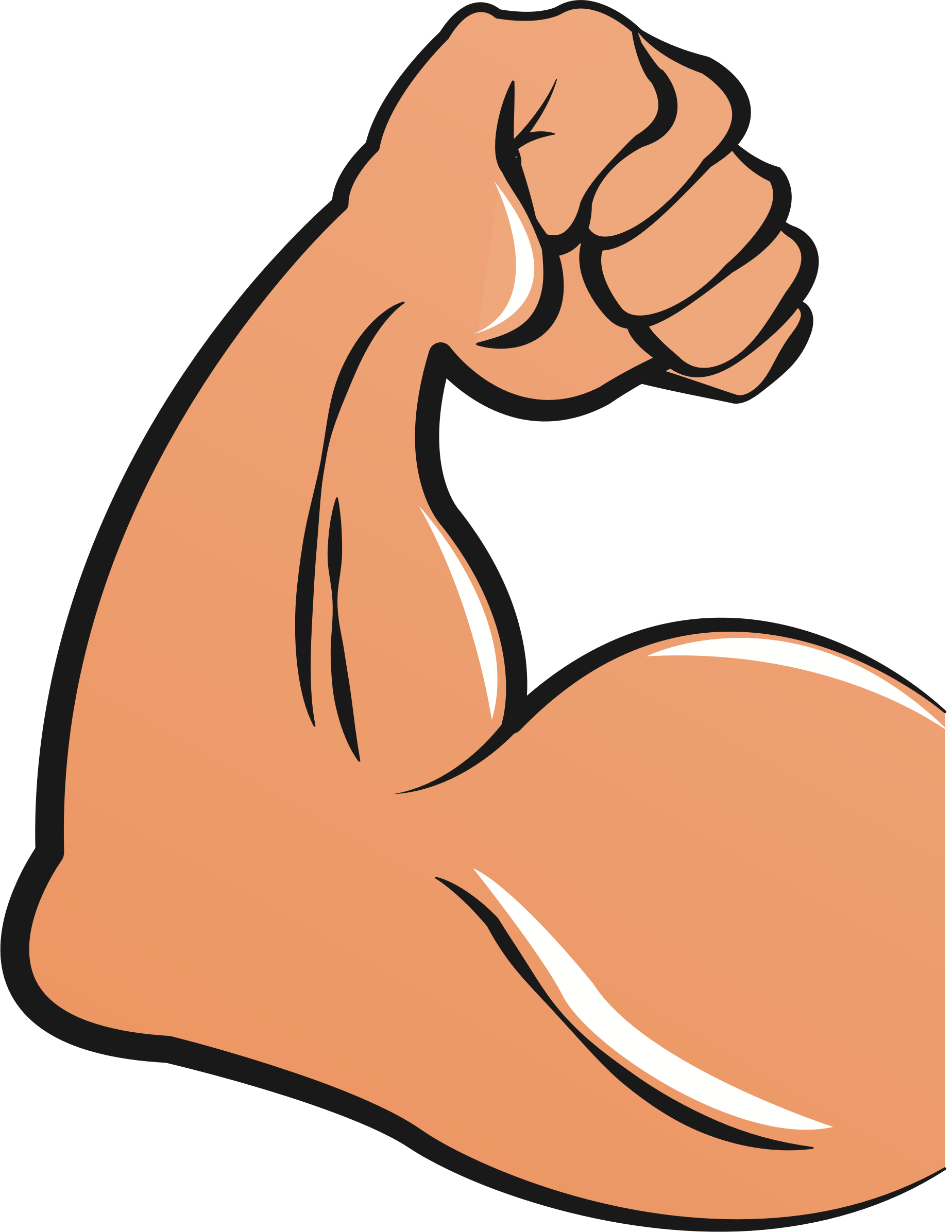 Clip Art Details - Bicep Muscle Clipart (1848x2393)