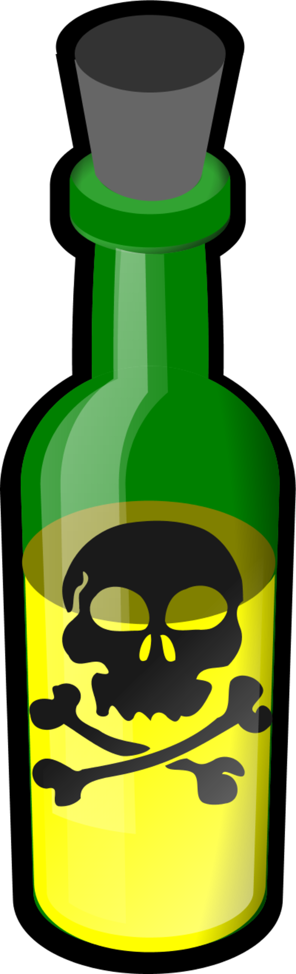 Poison Bottle Vector Clip Art - Poison Bottle Clip Art (600x1974)