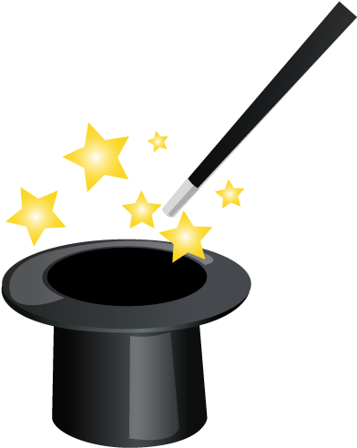 Wand And Magic Hat Clipart - Magic Icon (512x512)