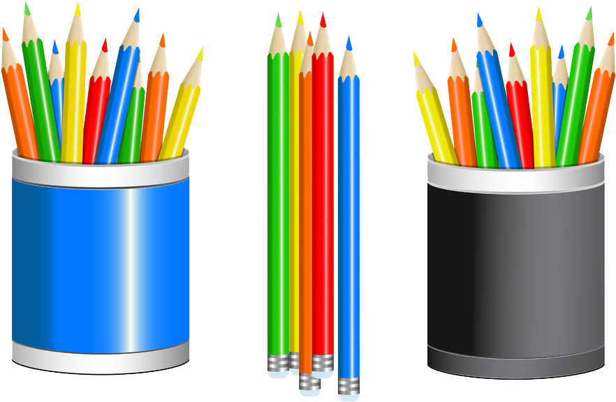 Colored Pencil Cup Drawing Clip Art - Pencil (1024x658)