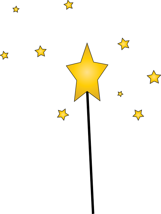 Magical Clipart Line Star - Flag (512x682)