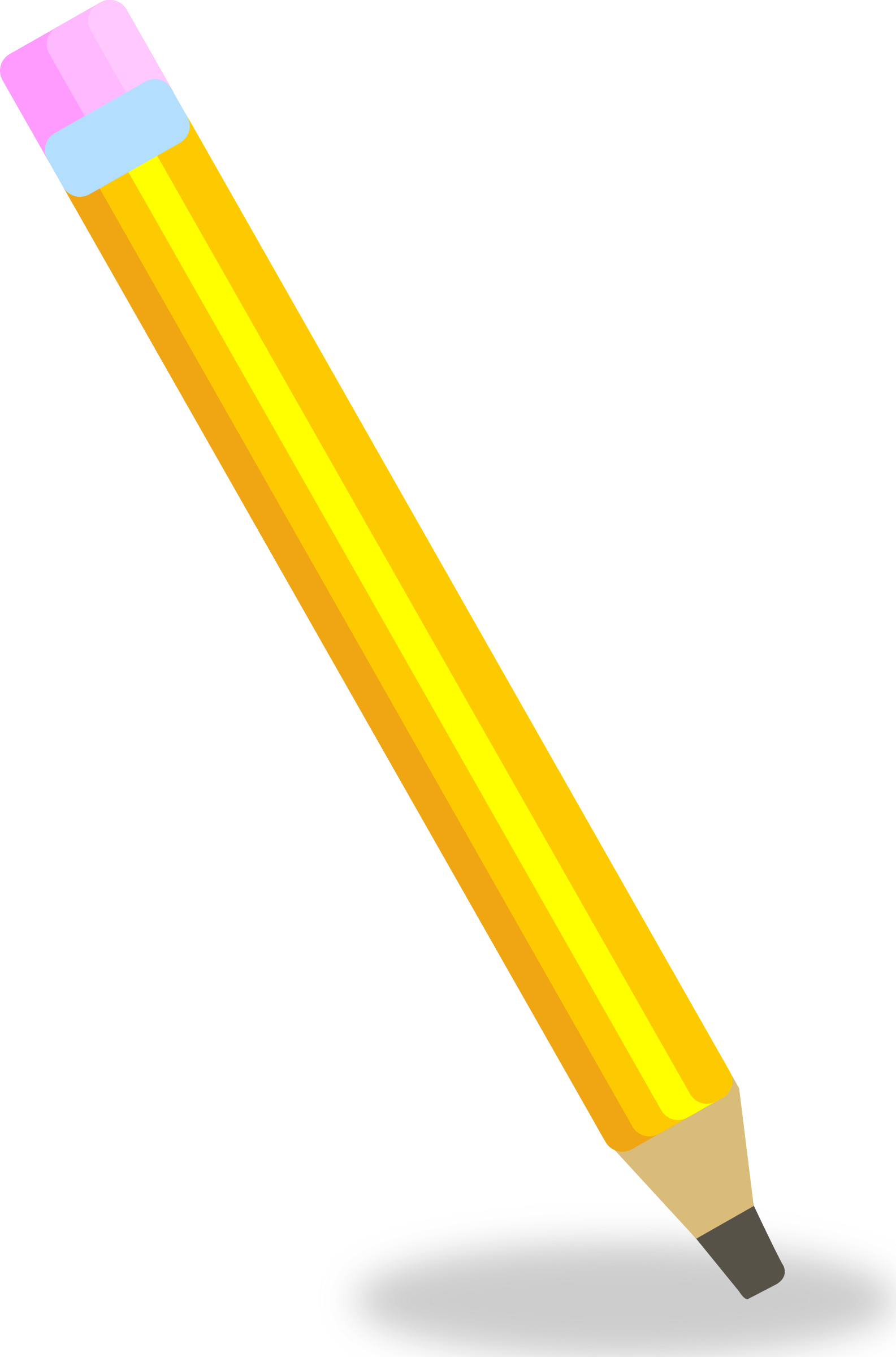Colored Pencils Clipart - Cartoon Pencil Transparent Background (1585x2400)