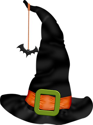 Witch Hat - Halloween Witch Hat Clip Art (320x428)