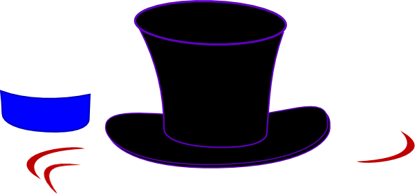 Top Hats Clip Art (600x281)