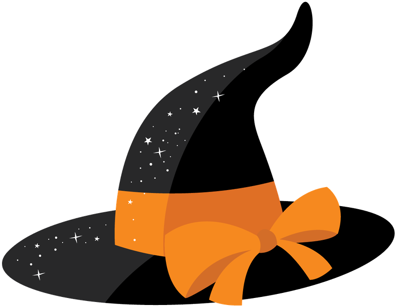 Zwd Witch Accessories-08 - Halloween Clipart Witch Hat (900x679)