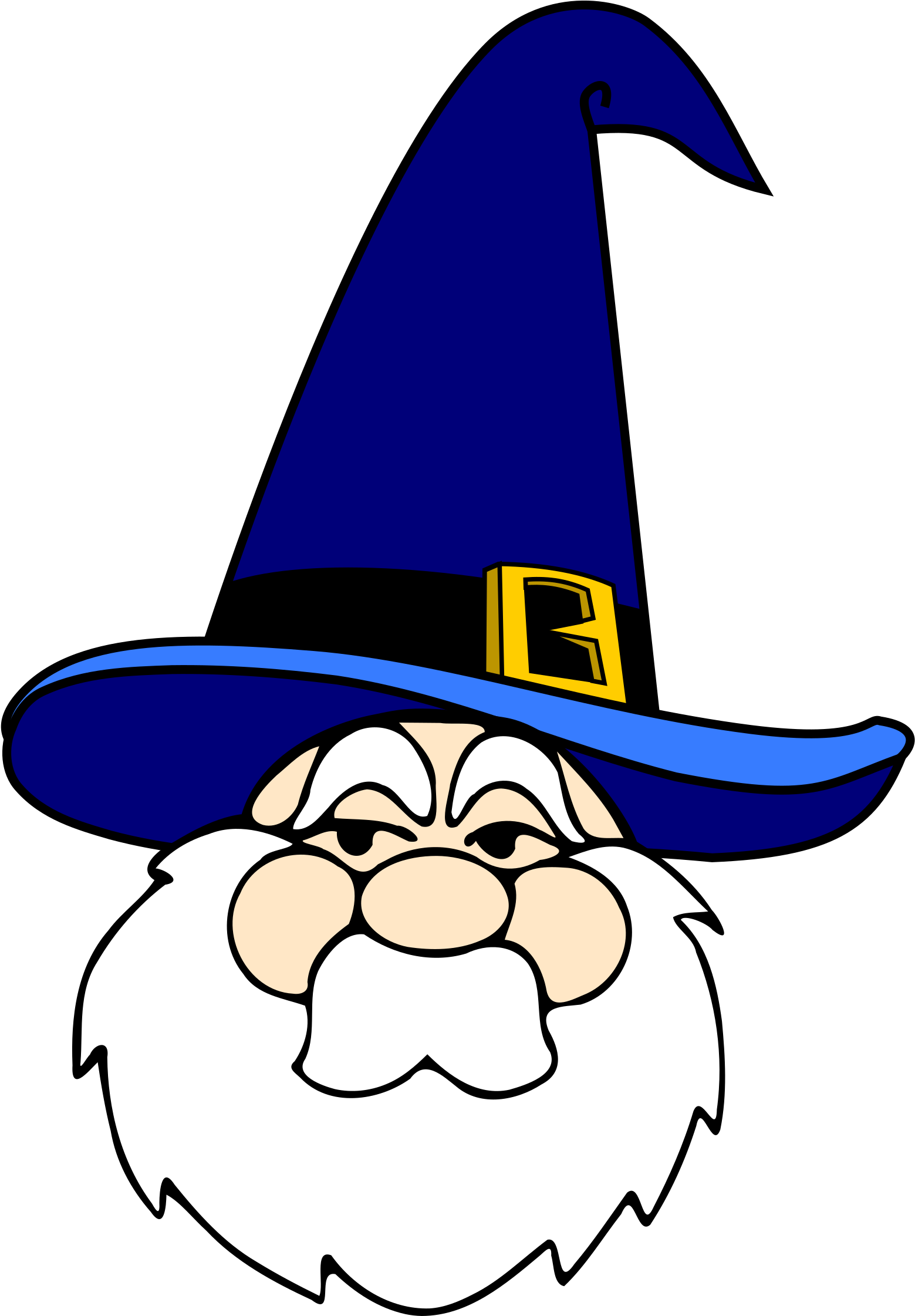 Wizard Clipart Transparent - Wizard Hat Clip Art (1769x2400)