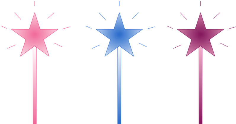 Pin Fairy Wand Clipart - Pin Fairy Wand Clipart (800x436)