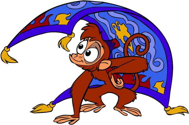 Carpet Clipart Aladdin - Magic Carpet And Abu (667x446)