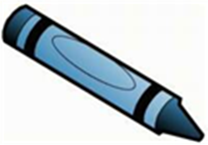 Blue Crayon Clip Art - Blue Crayon Clipart (420x420)