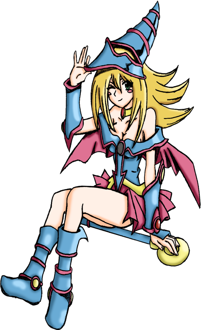 Dark Magician Girl Colored By Retzan - Magician (692x1153)