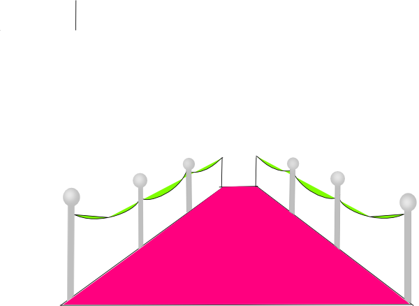 Pink And Green Carpet Clip Art At Clker - Pink Carpet Clipart (600x438)