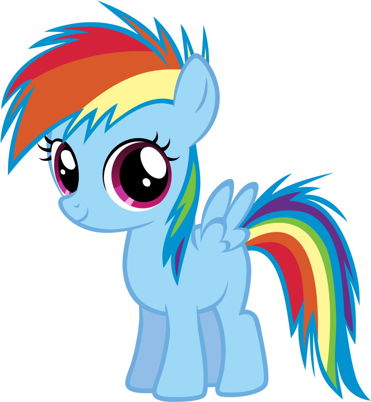 My Little Pony Clipart Rainbow Dash - My Little Pony Rainbow Dash (1280x1398)