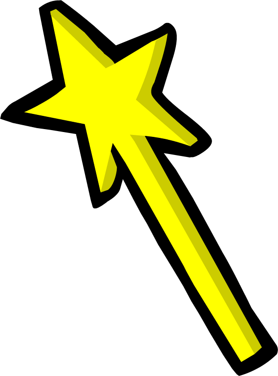 Magic Wand - Club Penguin Magic Wand (569x769)