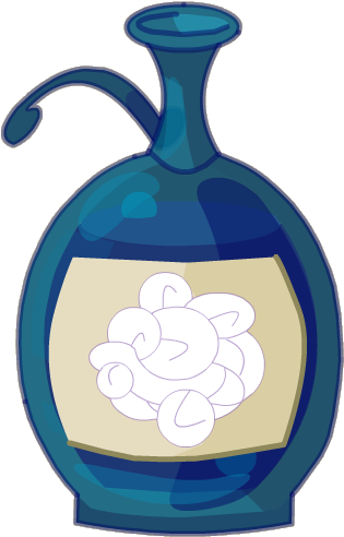 Cloudy Invisibility Potion - Illustration (500x500)