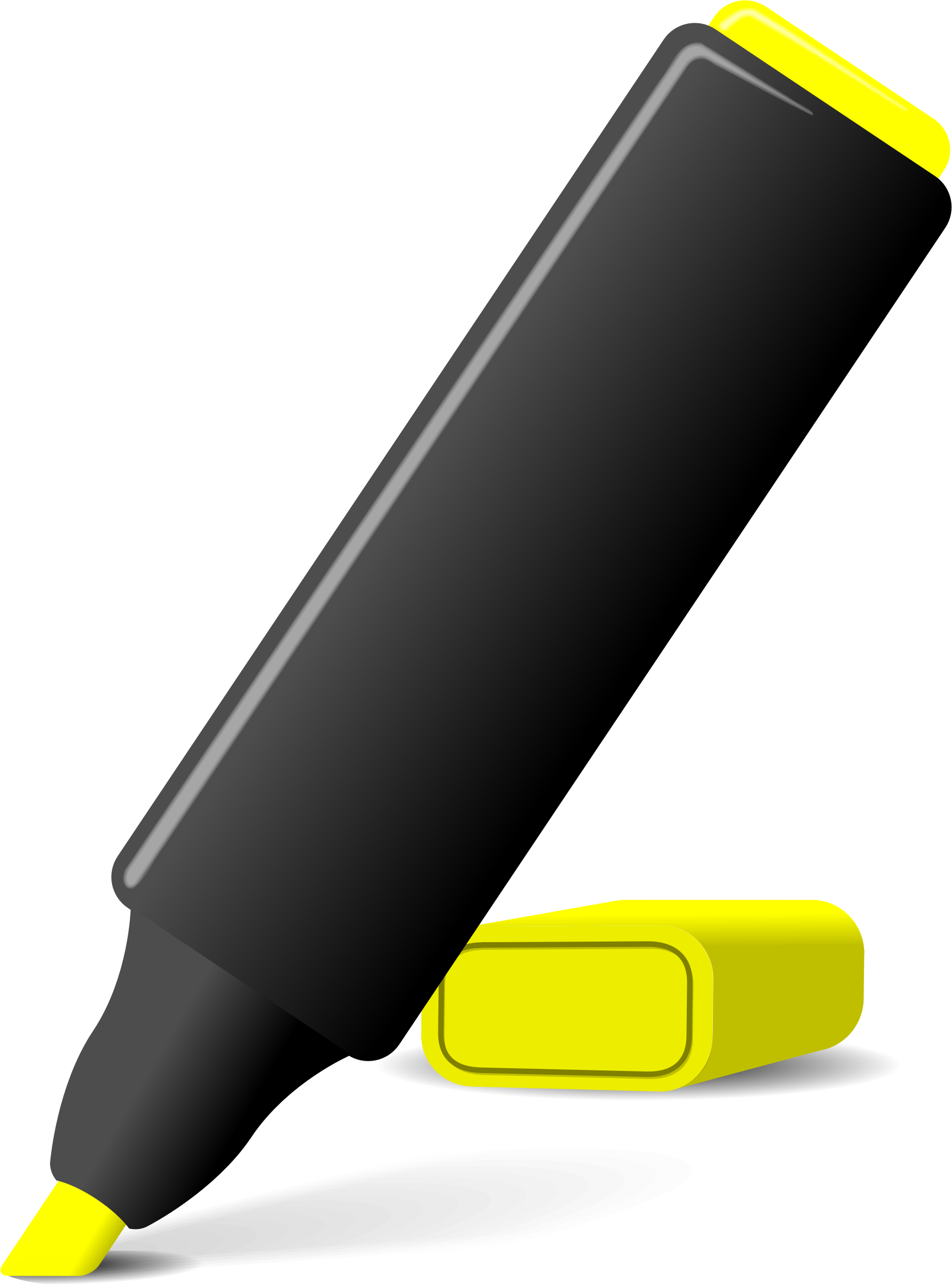 Pen - Highlighter Pen Clipart (1752x2365)