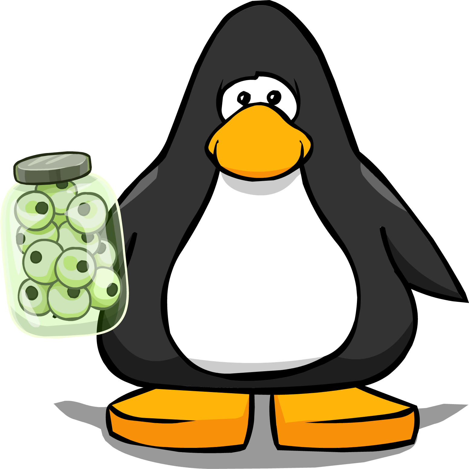 Eye Clipart Penguin - Penguin With A Top Hat (1553x1554)