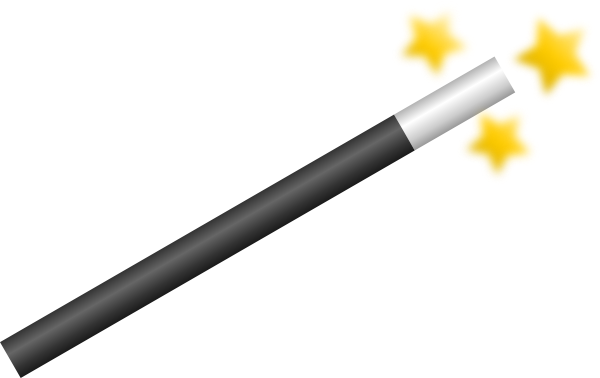 Wand R 15 Clip Art At Clipart Library - Magic Wand Clip Art (600x378)