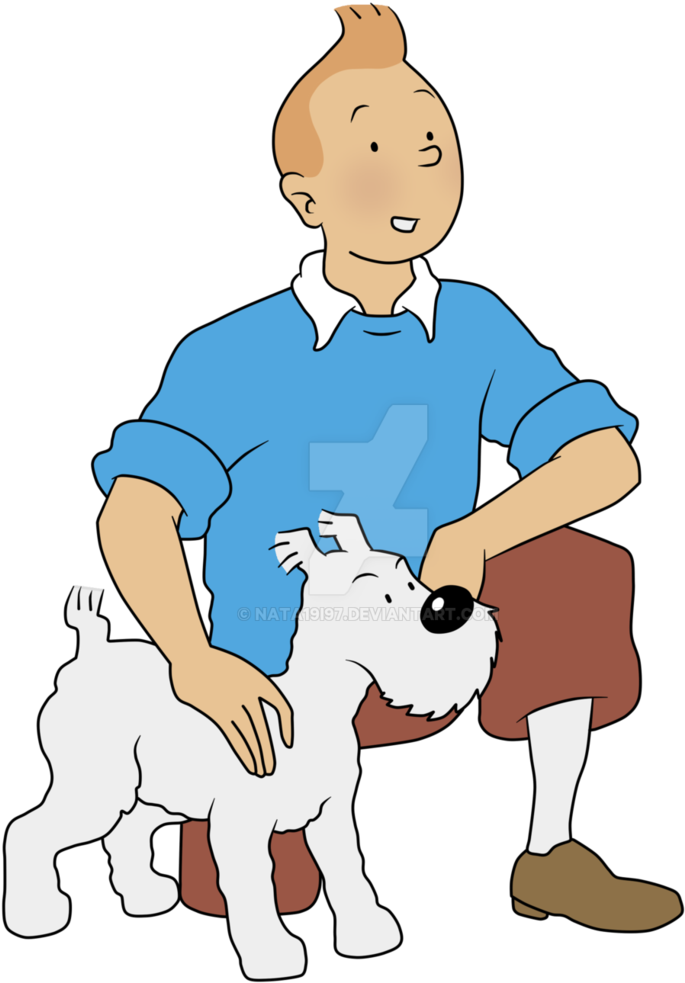 Best Of Tintin Clip Art Medium Size - Tintin And Snowy Png (781x1024)