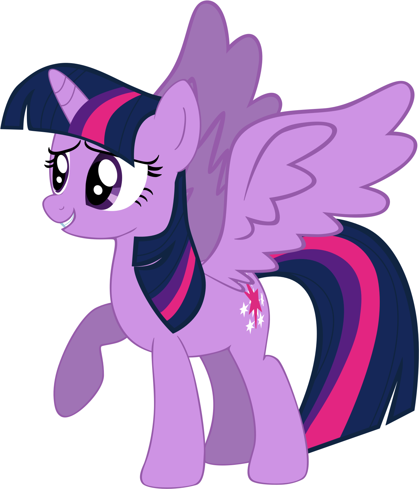 Fanmade Smiling Princess Twilight Sparkle - Twilight Sparkle Base (1402x1618)