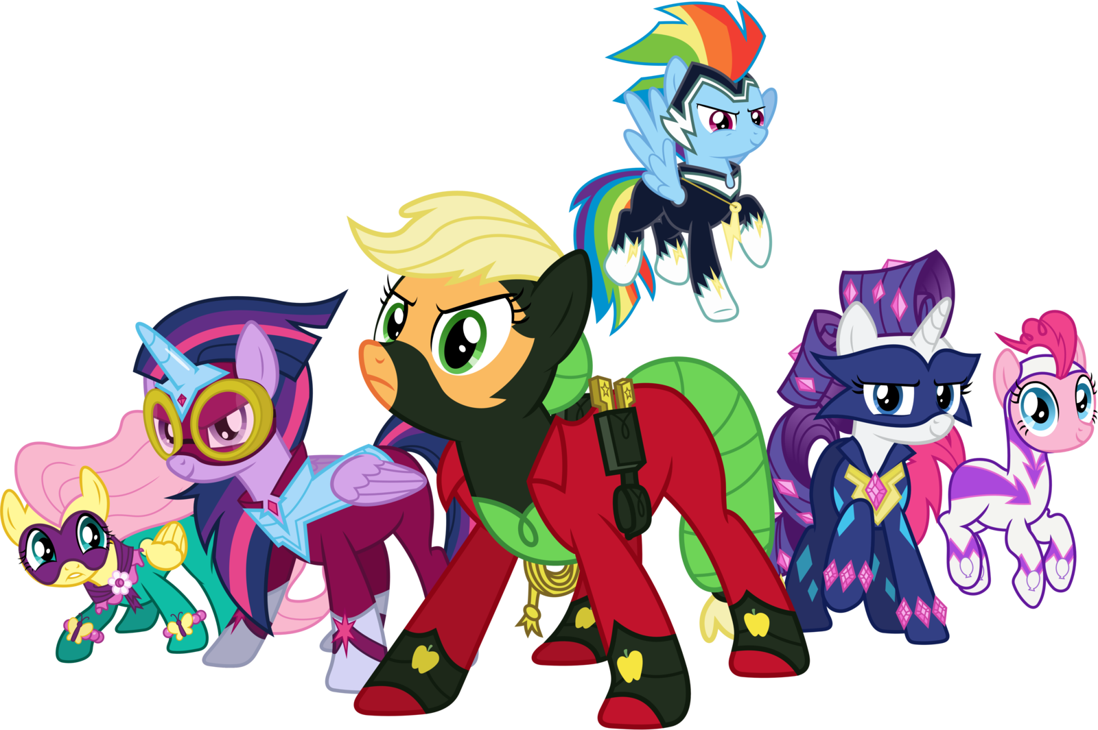 My Little Pony Clipart First - Mlp Actual Power Ponies (1600x1065)