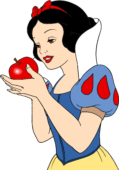 Snow White Clip Art Free - Branca De Neve Png (421x598)