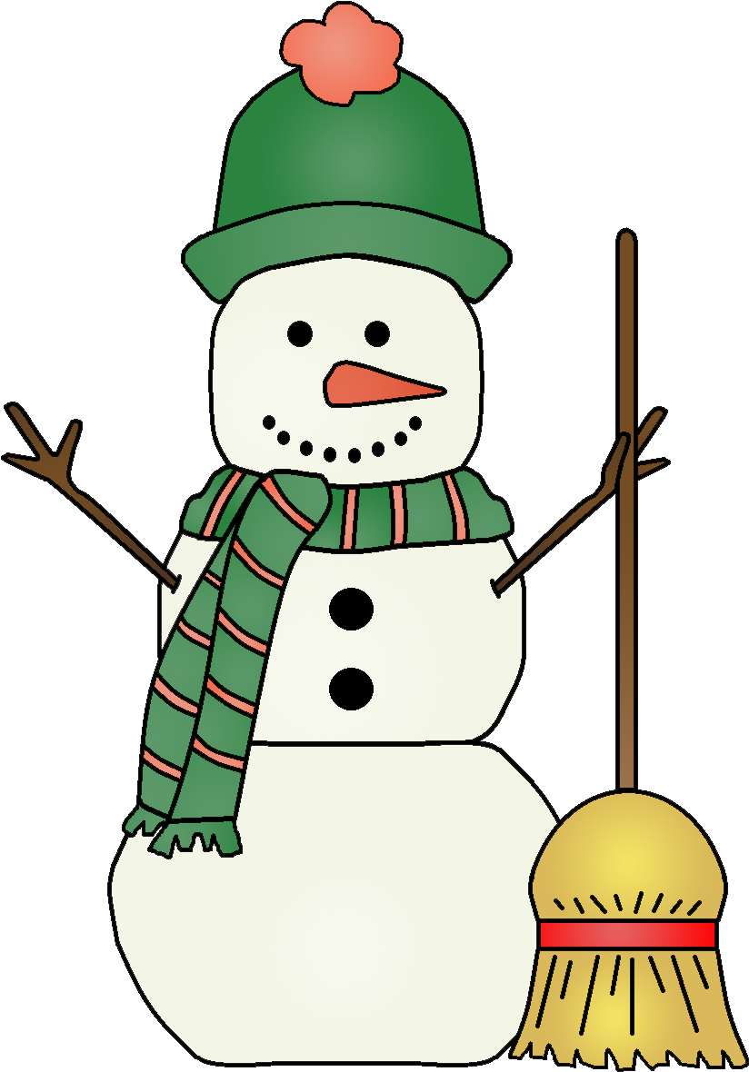 Winter Snowman Clip Art Free Clipart Images - Cartoon (860x1191)
