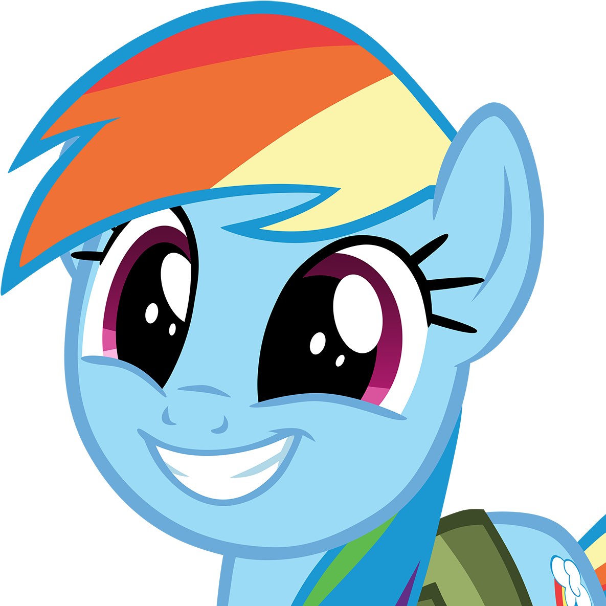 Cute Rainbow Dash Face By Hendro107 Cute Rainbow Dash - Rainbow Dash Friendship Is Magic (1240x1194)