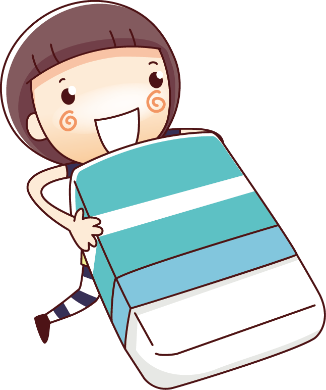 Cartoon Pencil Illustration - Holding An Eraser (647x772)