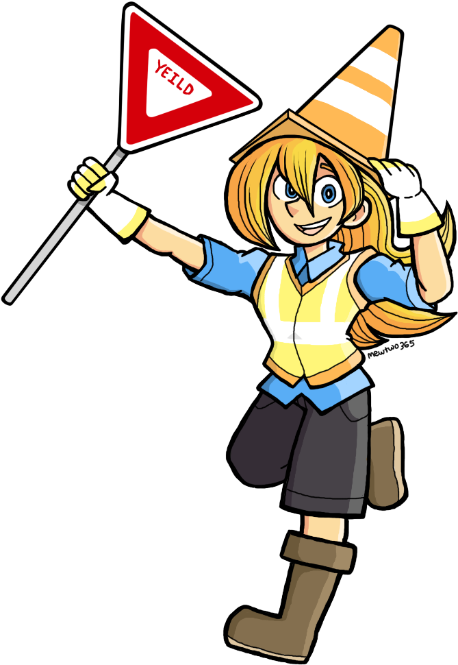 Construction Worker Magician Girl By Mewtwo365 - Yu-gi-oh! (800x1000)