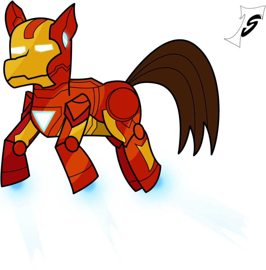 Iron Pony Vector By Sparxyz - Iron Man Pony (894x894)
