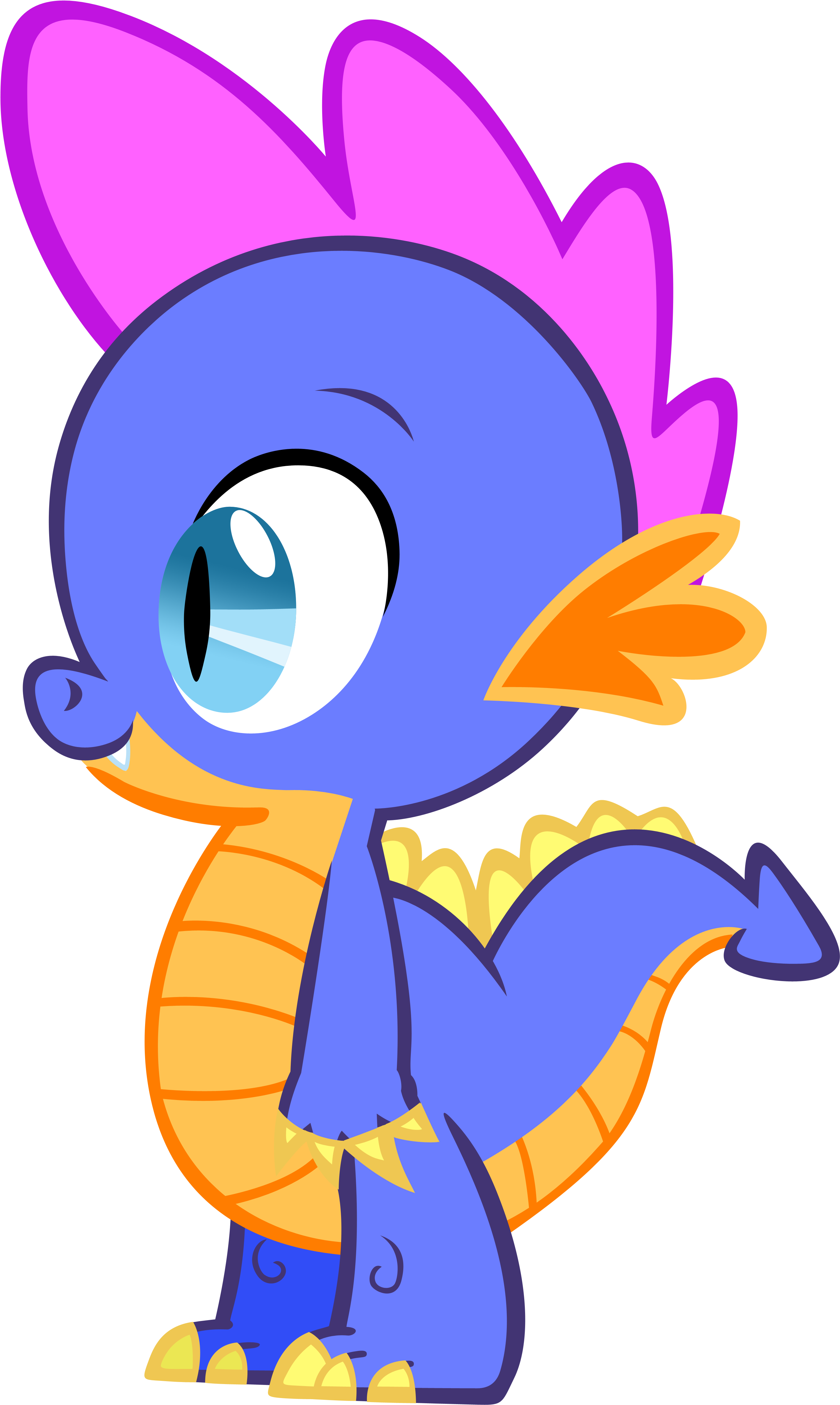 Spike Rainbow Dash Pinkie Pie Twilight Sparkle Rarity - My Little Pony G3 Spike (3377x5170)