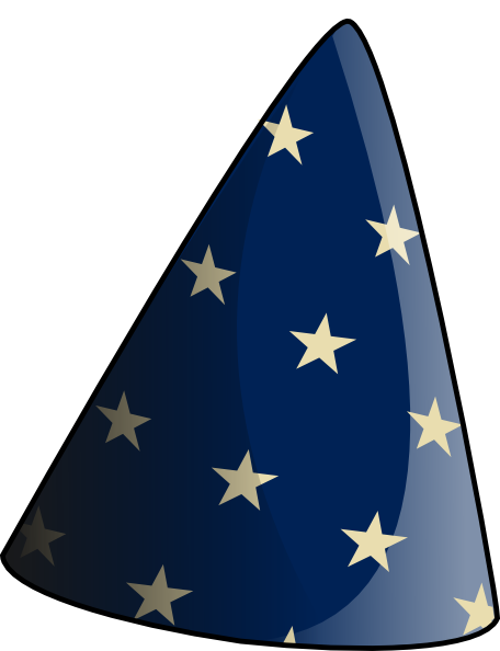 Magicians Hat Clip Art At Clker - Wizard Hat Png Clip Art (456x594)