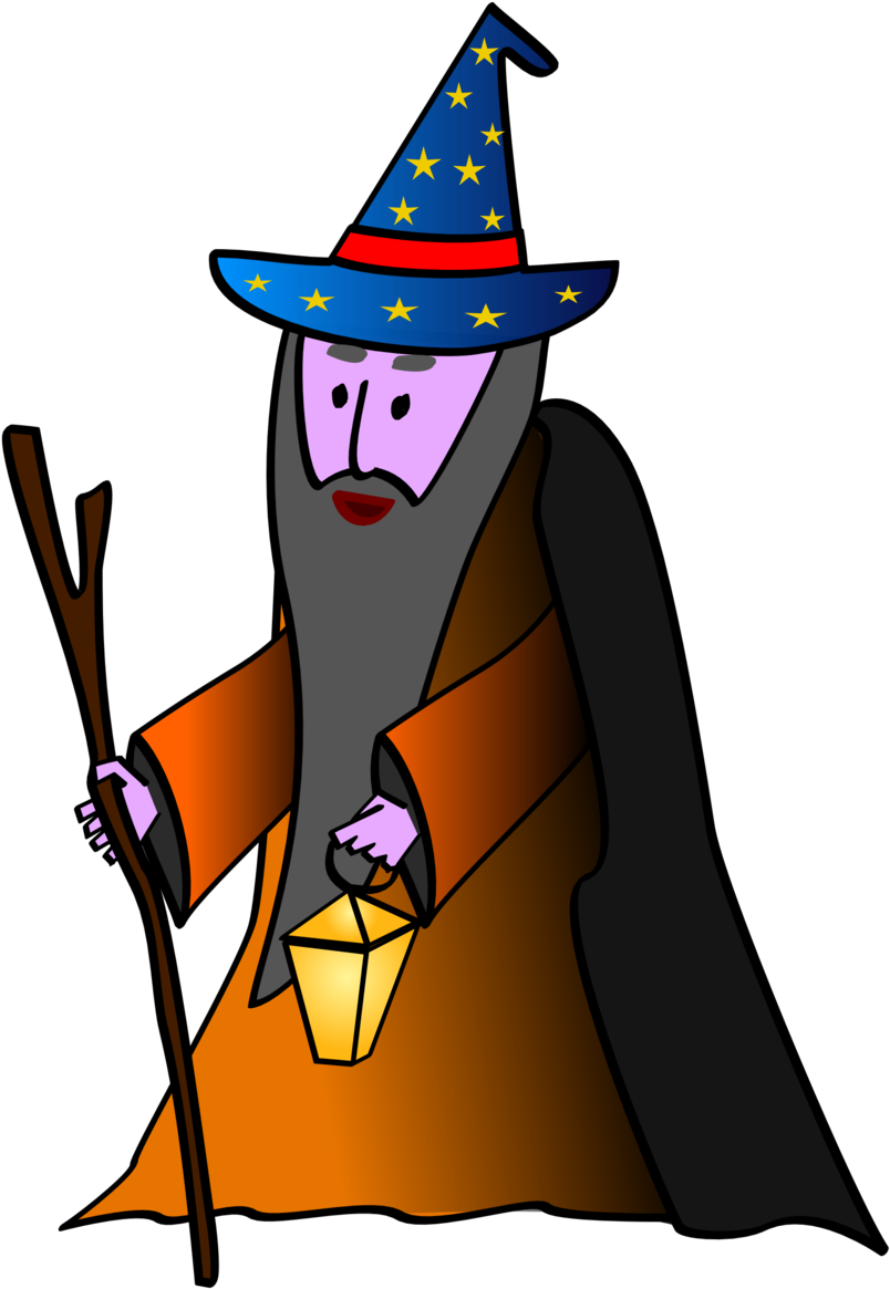 Old Wizard - Wizard Clipart Png (958x1277)