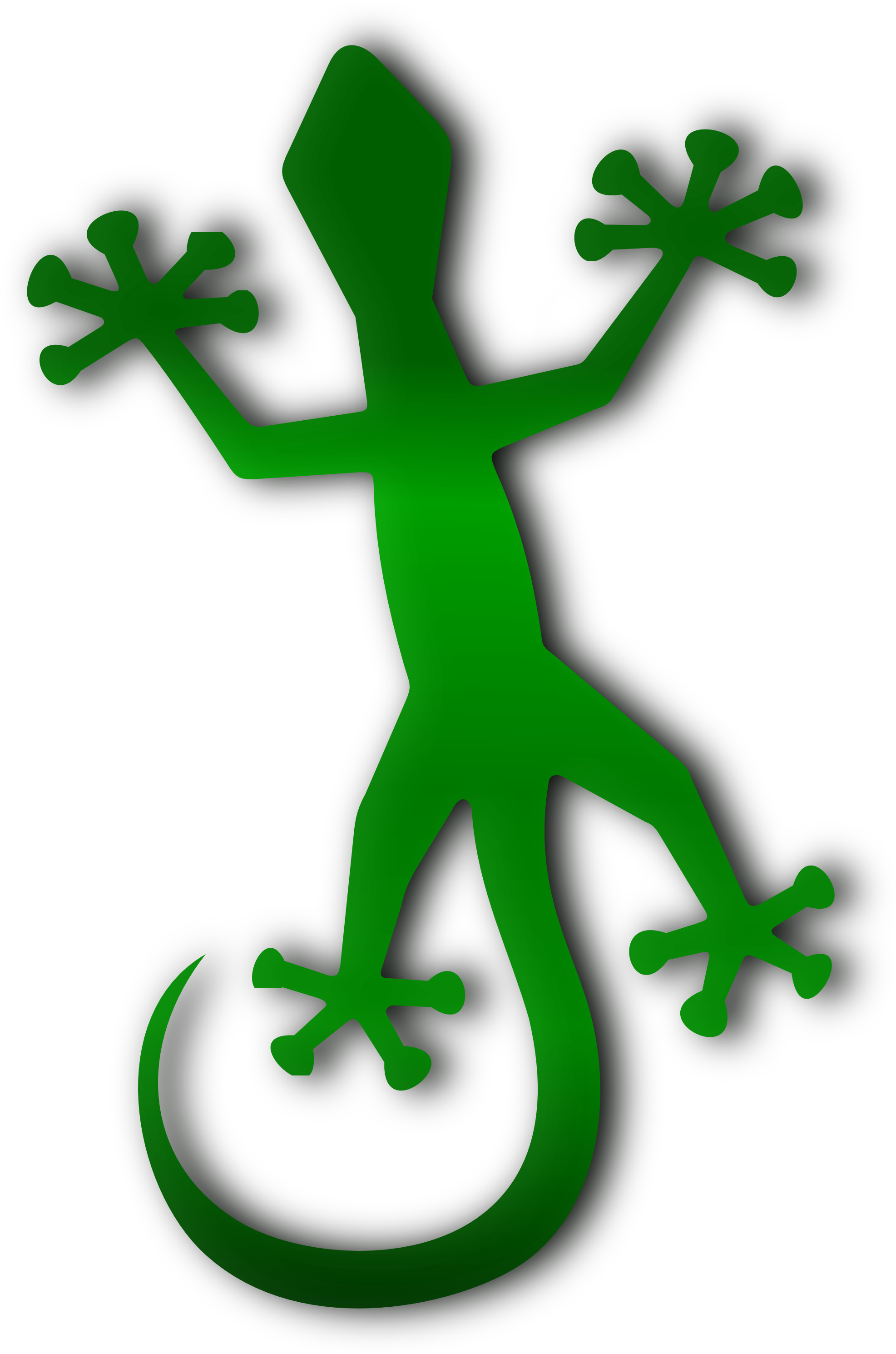 Net Clip Art Gecko By Merlin 2525 Clipartist - Gecko Cufflinks - Lizard Cuff Links - Green Lizard (958x1443)