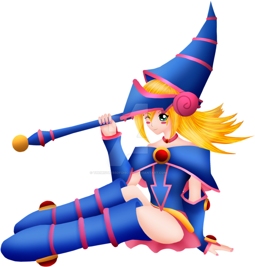 Dark Magician Girl By Themistressofdiscord - Cartoon (871x917)