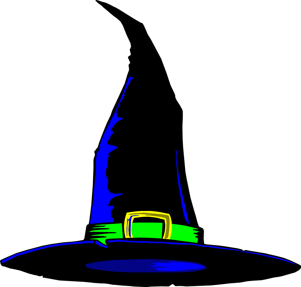 Attractive Ideas Witch Hat Clipart Wizard Pencil And - Witches Hat No Background (958x914)