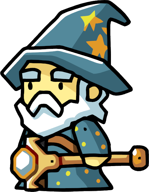 Wizard Simple Drawing Png - Scribblenauts Mage (501x644)