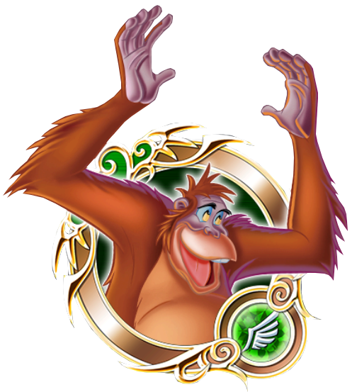 King Louie Png Clipart - King Louie Kingdom Hearts (546x580)