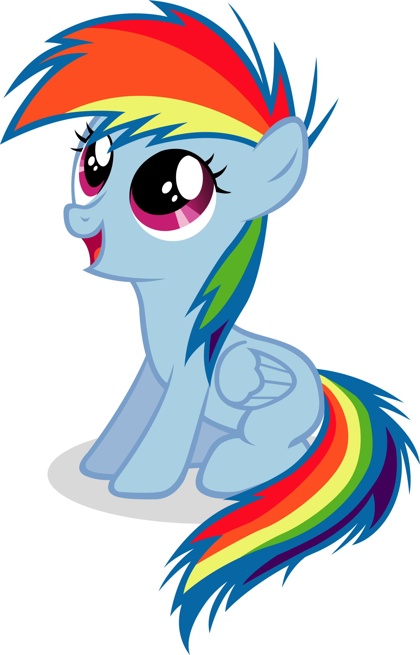 Rainbow Dash Pinkie Pie Princess Luna Fluttershy Mammal - Mlp Rainbow Dash Filly (1421x2214)