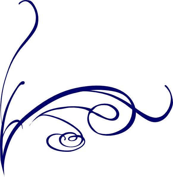 Decorative Swirl Blue Clip Art At Clkercom Vector Online - Swirl Blue Clip Art (582x597)