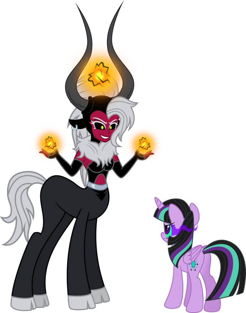 Twivine Sparkle And Lady Tirek By Osipush - Art (793x1008)