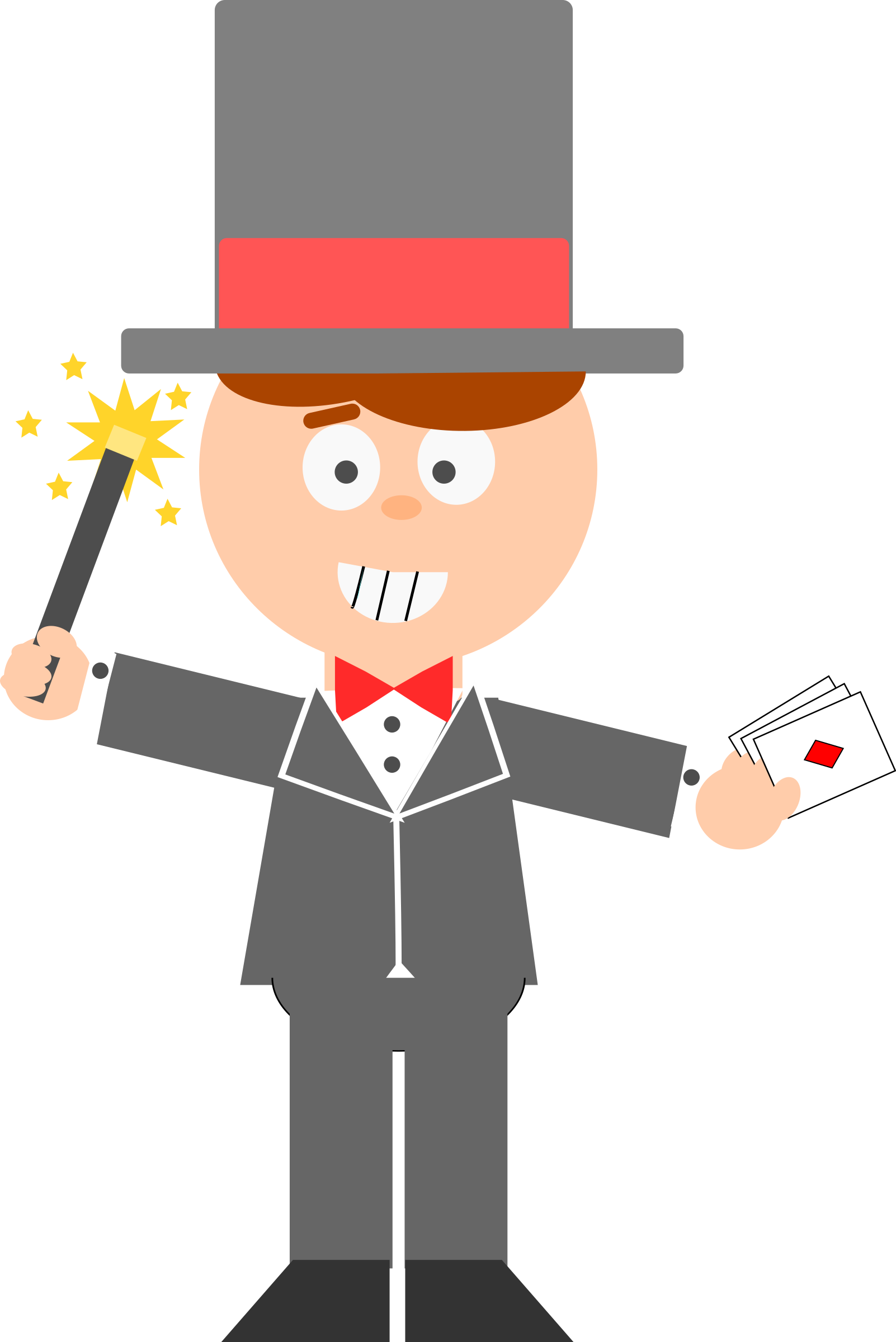 Clipart Cartoon Magician - Magician Cartoon Png (1602x2400)
