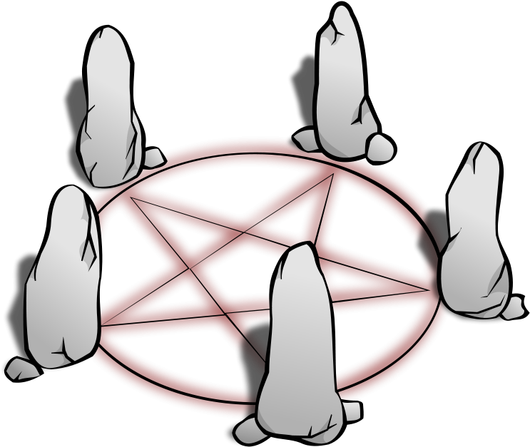 Magic Clip Art Download - Star In The Circle (800x800)