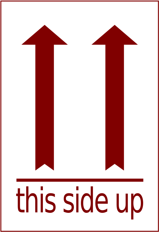 Free Side-up Label Free Art - Signs This Side Up (568x800)