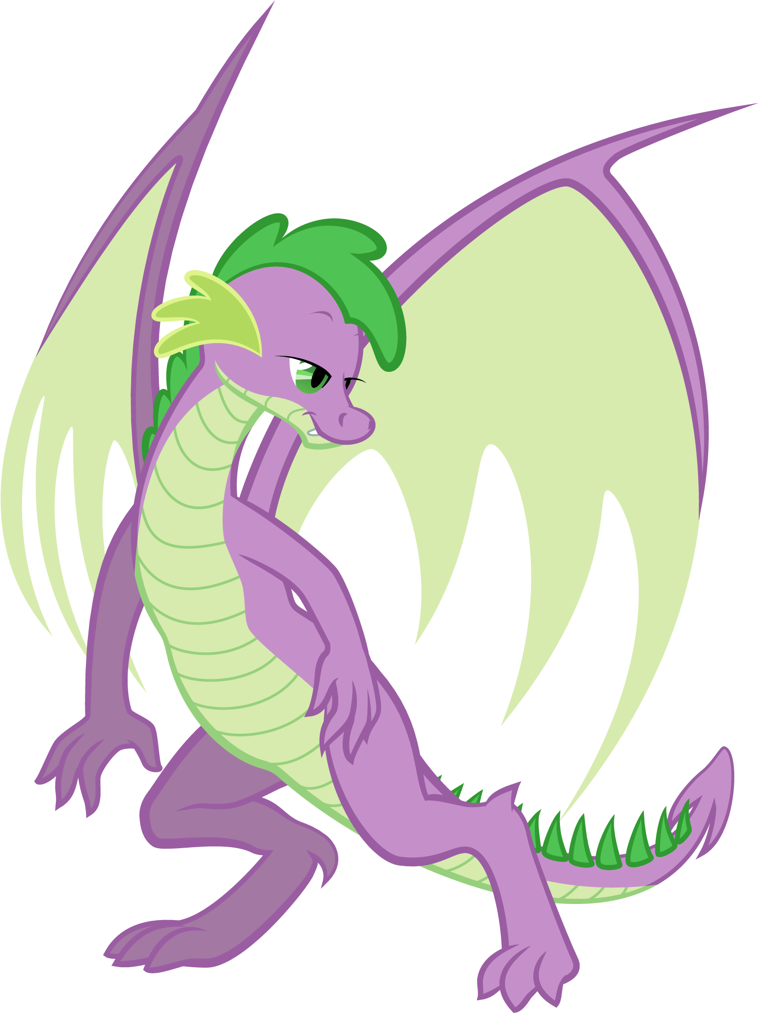 Image Result For My Little Pony Spike Grown Up - Mlp Spike With Wings (1624x2045)