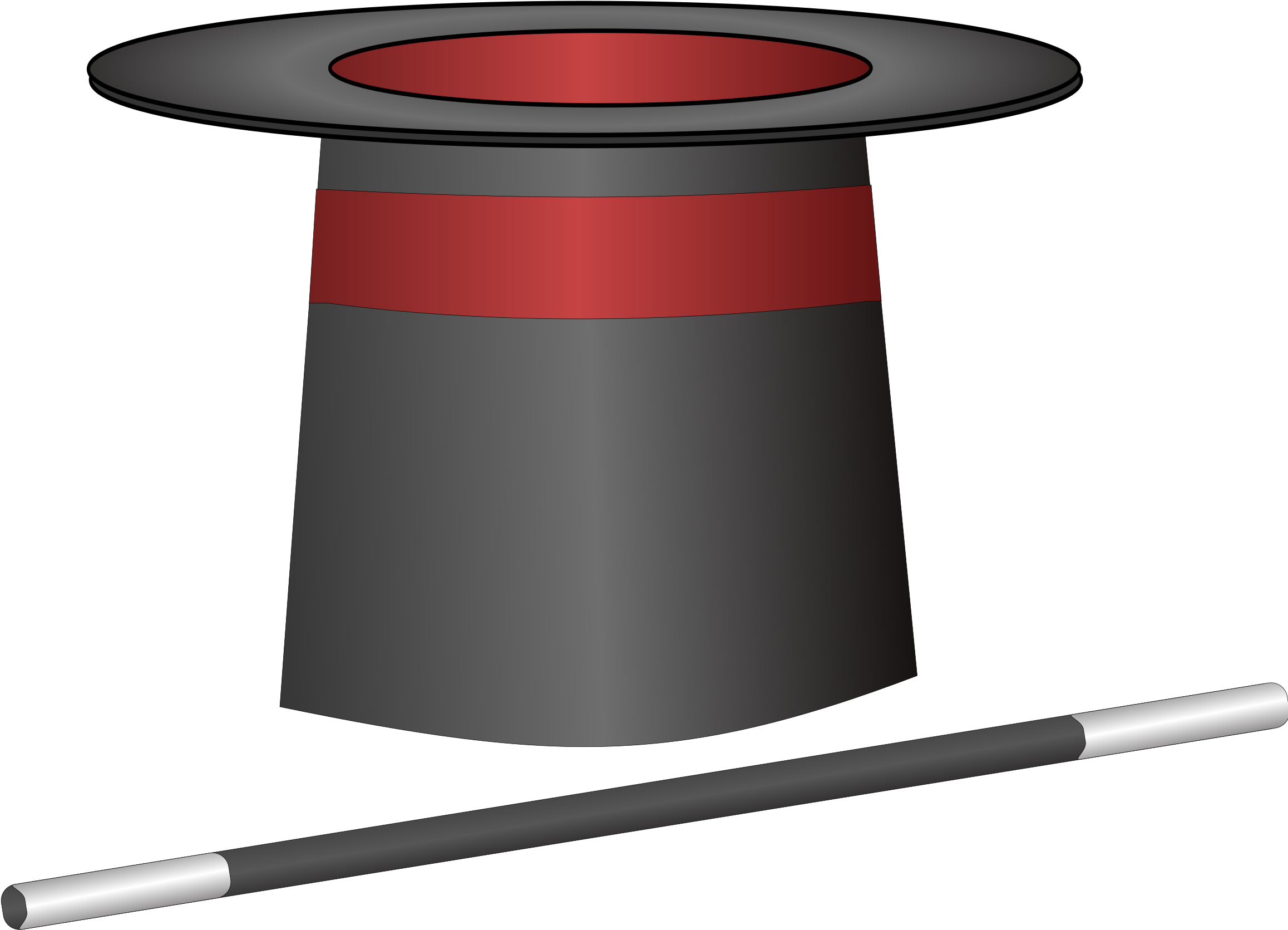 Magician Top Hat Clipart - Magician Hat Clip Art (2400x2248)