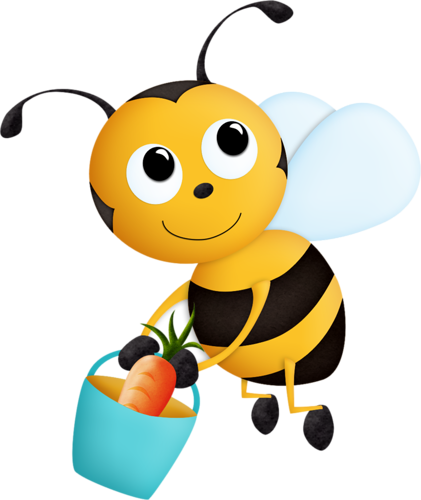 Clip Art Insect Images On A Transparent Background - Honey Bee Bee Clipart Png (421x500)