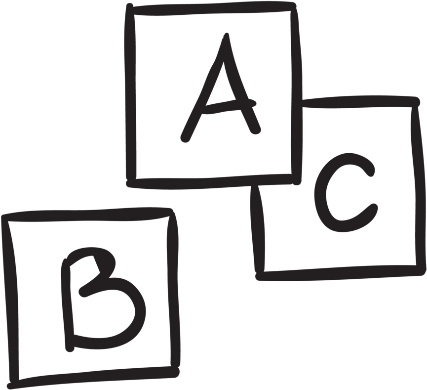 Spelling And Phonics - Phonics Clipart Black And White (1024x1024)